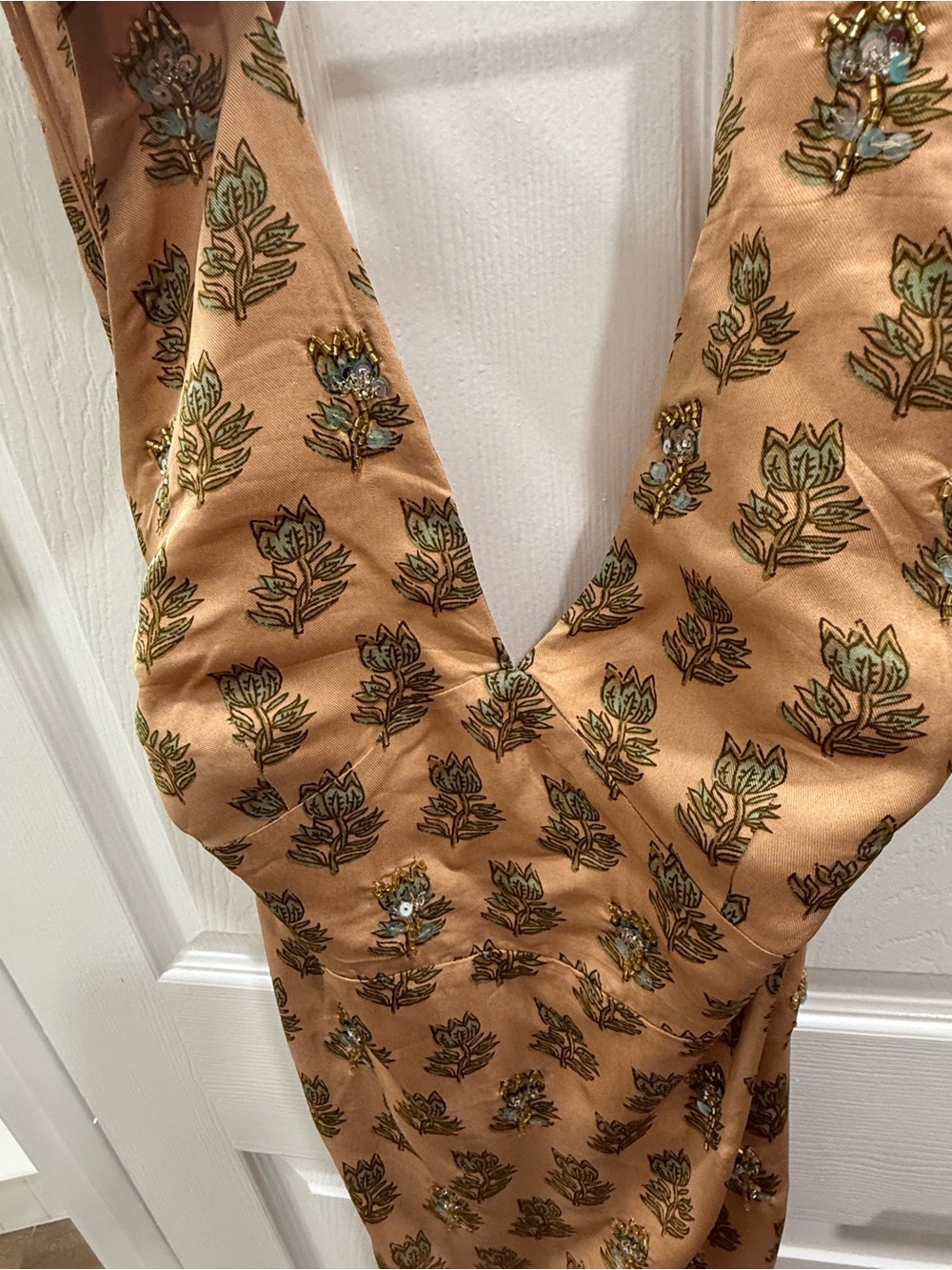 J. Crew Collection embellished halter dress tulip block print - Picture 6 of 6